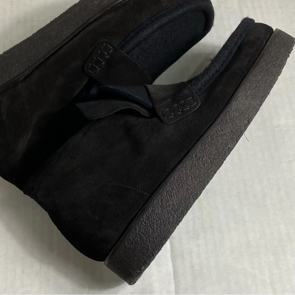 ACNE STUDIOS Kingston Paneled Suede And Felt Ankle Boots